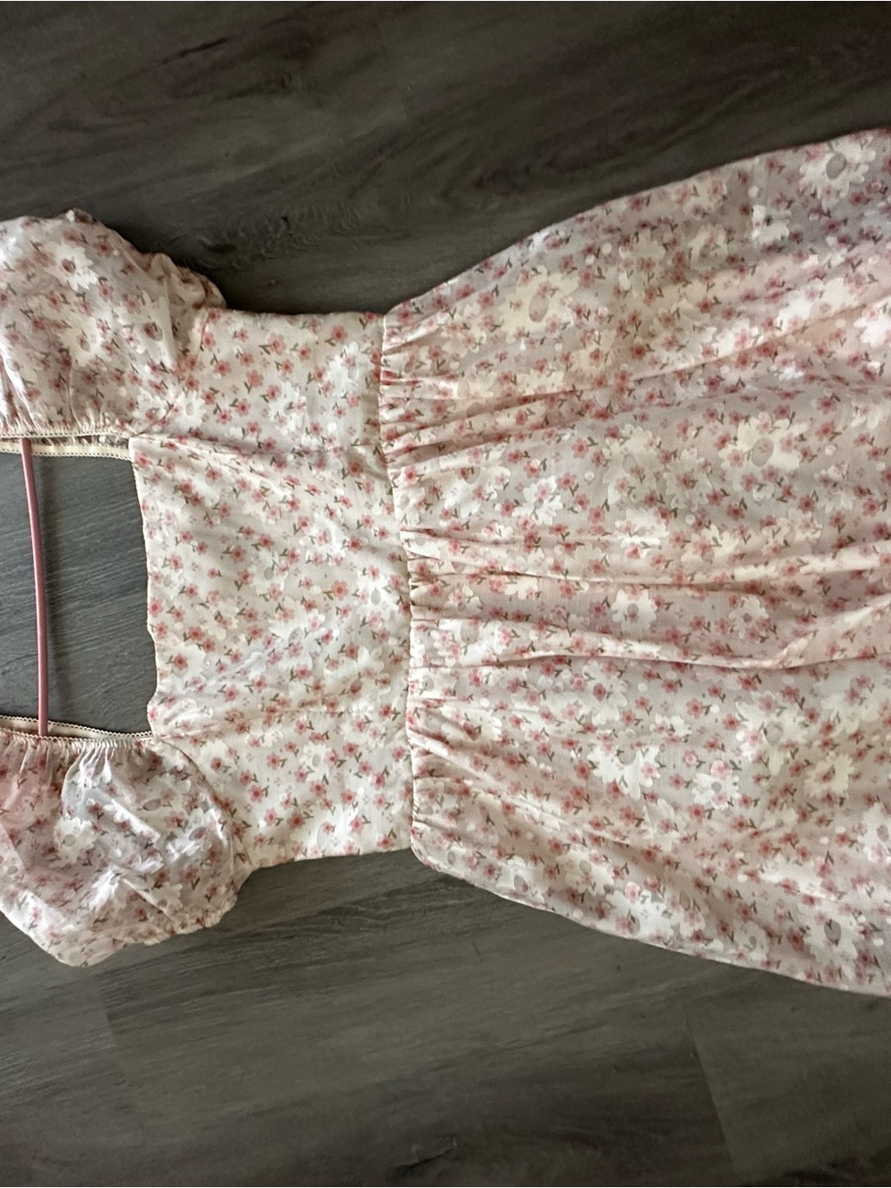 Altard State Pink Floral Puff-Sleeve Dress - Picture 2 of 2